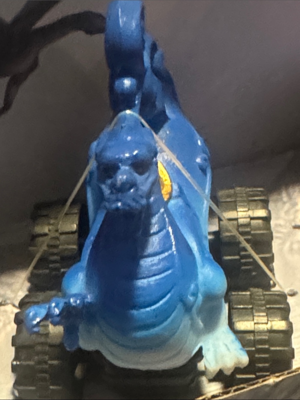 Blue Dragon Terrarium Ornament - Reptile Habitat Accent